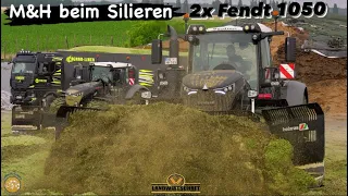 M&H beim Silieren 2x FENDT 1050 Black Beauty Power! Wen 1034PS Silage Bewegen gehts vorwärts  Fendt