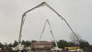 500 yard house slab with lots of issues!!!. Pumping concrete with Muddyfeet