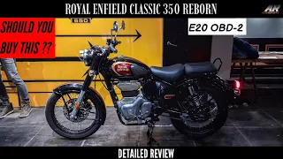 2023 Royal Enfield Classic 350 REBORN ~ E20 OBD-2 ~ Detailed Review - Is It Better Than Honda Hness?