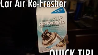 Quick Tip-Meguiar's Air Freshener