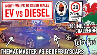 EV vs Diesel - North Wales to South Wales Challenge - The BIG Video!