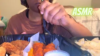 ASMR| DENNYS CHICKEN TENDERS , MOZZARELLA STICKS , BUFFALO WINGS , NACHOS CRUNCHY SOUNDS , SOFT SOUN