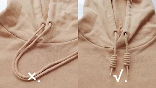 Miss Mo DIY: Simple and Easy Hoodie Knot Tutorial/How to Tie A Hoodie drawstrings