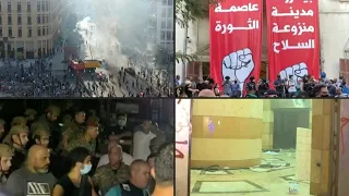 Manifestantes en Beirut asaltan brevemente varios ministerios | AFP