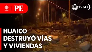 Situation in the affected area of Cieneguilla due to landslide | Primera Edición | Noticias Peru