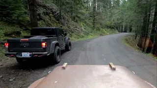 Camping and wheeling the flat fender with friends at the Tillamook State Forest OHV area.