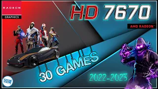 *AMD Radeon HD 7670 in 30 GAMES    | 2022-2023