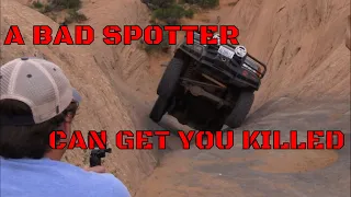 HELLS REVENGE MOAB UTAH:  A BAD SPOTTER CAN GET YOU KILLED. #HELLSREVENGE #MOAB