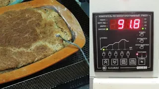 Хлеб: в духовке +180°C 💥  А сколько же градусов внутри буханки? Hot bread.