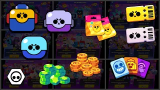 Brawl Pass REWARDS EVOLUTION (Season 1-9) | Brawl Stars