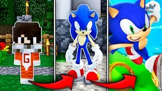 ¡ME CONVIERTO EN SONIC 😱 TRAS SER MORDIDO | SONIC REALISTA EN MINECRAFT MOD