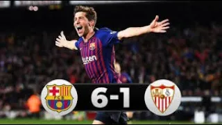 Barcelona vs Sevilla 6-1 l All Goals & Extended Highlights l