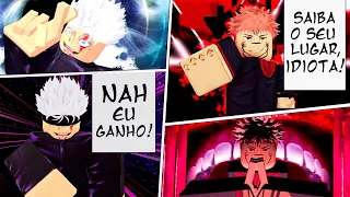 TODOS ESTÃO JOGANDO JUJUTSU SHENANIGANS... O NOVO BATTLEGROUNDS QUE ESTÁ EM TESTE DE JUJUTSU KAISEN!