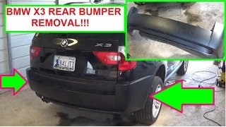 BMW x3 E83 Rear Bumper Removal and Replacement in 5 MINUTES!!!