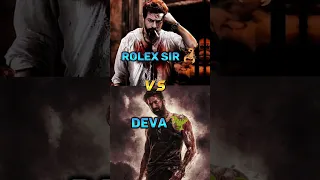 Rolex sir 🦂 vs deva 🦖 #rolex #suriya #vikram #prabhas #deva #salaar #shorts