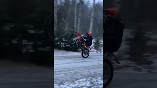 KTM SX 125 FIRST SNOW❄️#ktm