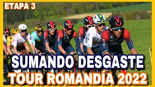 RESUMEN ETAPA 3 ➤ TOUR de ROMANDÍA 2022 🇨🇭 La Medía Montaña