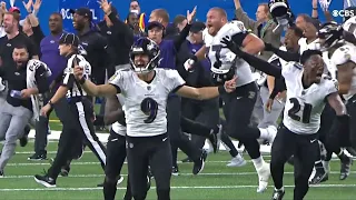 JUSTIN TUCKER NFL RECORD 66-YARD GAME WINNING FIELD GOAL 🤯