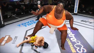 UFC4 | Bruce Lee vs Women Sumo (EA Sports UFC 4) wwe
