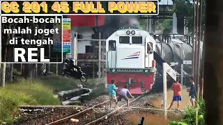 BOCAH NEKAT | FULL POWER CC 201 45 | Langsir Ketel BBM di Stasiun Rewulu