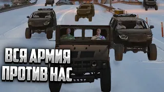 ВСЯ АРМИЯ УСТРОИЛА ПОГОНЮ ЗА НАМИ ПО ВСЕЙ КАРТЕ В GTA 5 RP / АРМИЯ В ГТА 5 РП /  РОФЛЫ ГТА 5 РП