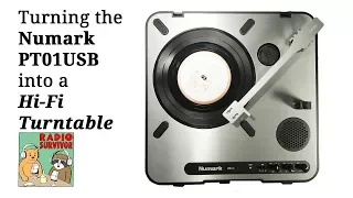 Making the Numark PT01USB into a True Hi-Fi Portable Turntable