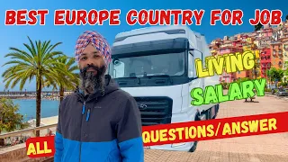 Which country best in Europe for job and living / Europe truck driver #indiatoeurope