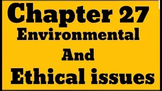 IGCSE Business Studies _Chapter 27" Environmental and Ethical Issues "