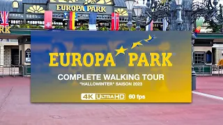 EUROPA PARK - Complete Walking Tour (4K60fps) - Hallowinter Season 23