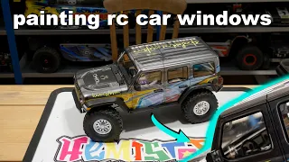 PAINTING RC WINDOW DETAILS - a guide to not using stickers