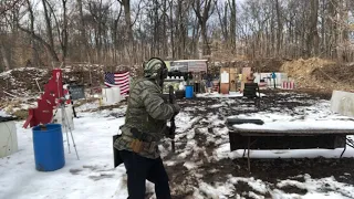 Alex Wilkie shooting balloon 🎈 on spinning wheel, Viking