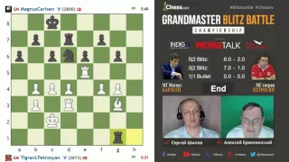 Petrosian - Carlsen, game 17, 1+1 (960)