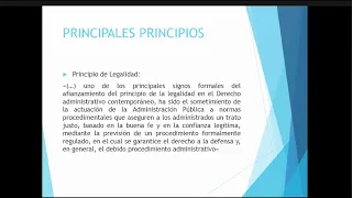 ️ Clase Magistral: Principios del Derecho Administrativo, Rol y Organización del Estado a cargo d…