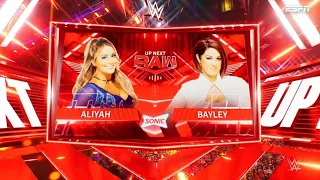 Bayley Vs Aliyah - WWE Raw Español Latino: 22/08/2022