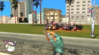 GTA Vice City Rage 4 - Война с полицией, падение с маяка