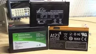 12V Battery Performance Comparison - Sealed Lead Acid vs A123 and Bioenno LiFePO4