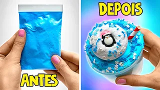 Como consertar e misturar slimes danificados || DIY Mágico!