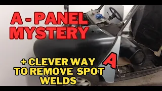 Classic Mini Project - A mystery SOLVED! + CLEVER way to remove Spot Welds! 😁