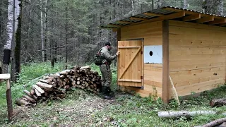 Таёжная изба | Лесной балаган | Лесная изба