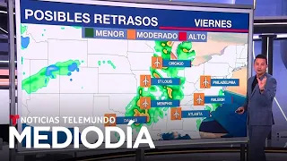 Fin de semana de tiempo extremo en el Centro y Este mientras al Sur se 'fríen' | Noticias Telemundo