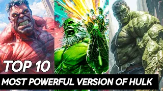 Top 10 Most powerful version of hulk in Marvel comic | Explained in hindi | The Marvel explained