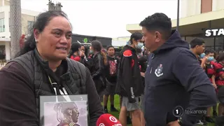 Rotorua locals haka to pay tribute to Sean Wainui