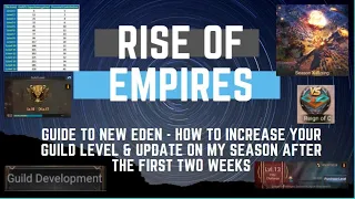 How to Increase Your Guild Level & Update on My Season - Rise of Empires Ice & Fire