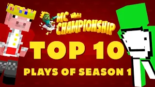 MINECRAFT CHAMPIONSHIP Top 10 Plays of Season 1 (Feat. Dream, Technoblade, TommyInnit, etc)