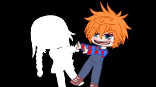 You spin my head right round||Gacha life||meme||Chucky and Annabelle