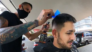 $2 Venezuelan Street Barber Gets Rewarded 🇻🇪