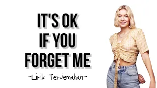 Astrid S - It´s Ok If You Forget Me (Lyrics, Lirik Terjemahan Indonesia)