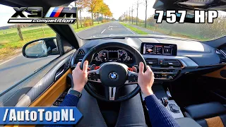 757HP BMW X3M Competition LOUD! POV Test Drive by AutoTopNL