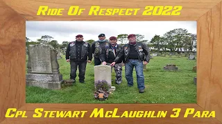 Ride Of Respect 2022,  Cpl Stewart McLaughlin 3 Para, Rake Lane Cemetery, Wallasey