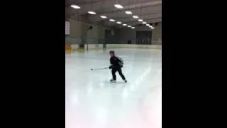 Dominick doing a Hockey stick trick